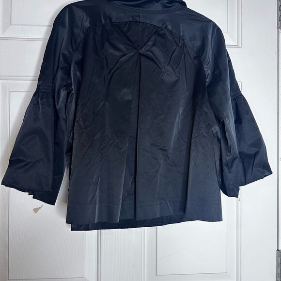 Vintage Carlisle black short jacket w/ flutter sleeve women’s size 10 - Picture 5 of 6